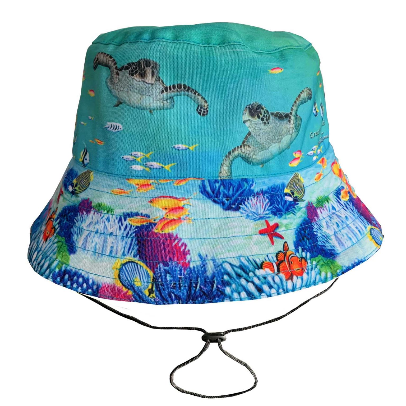 Turtles Bucket Hat Adult Size Tropical Souvenirs